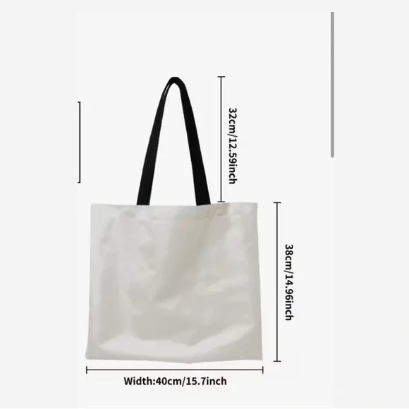 Weird Girls Club Black and White Tote Bag - Picture 4 of 5